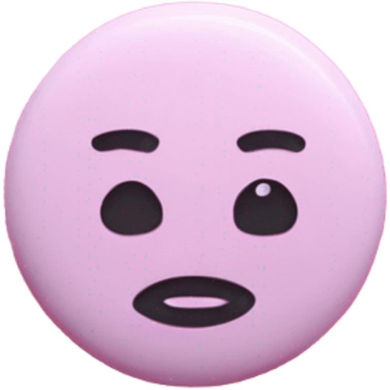 Pastel pink pin emoji