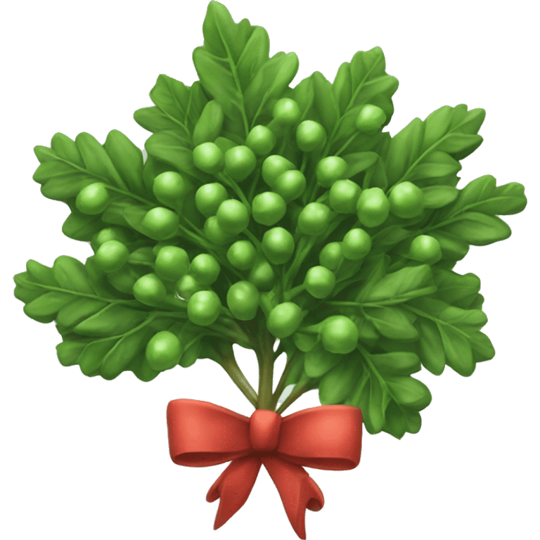 Mistletoe hanging emoji