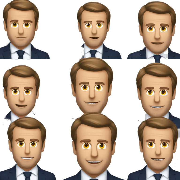 Macron qui fait ducheval emoji