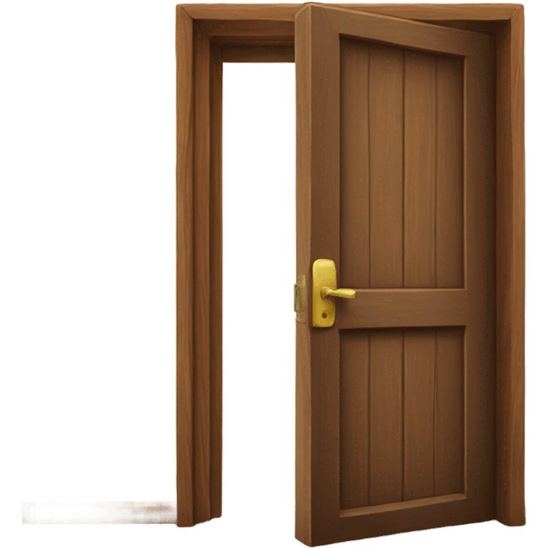 wooden door opened emoji