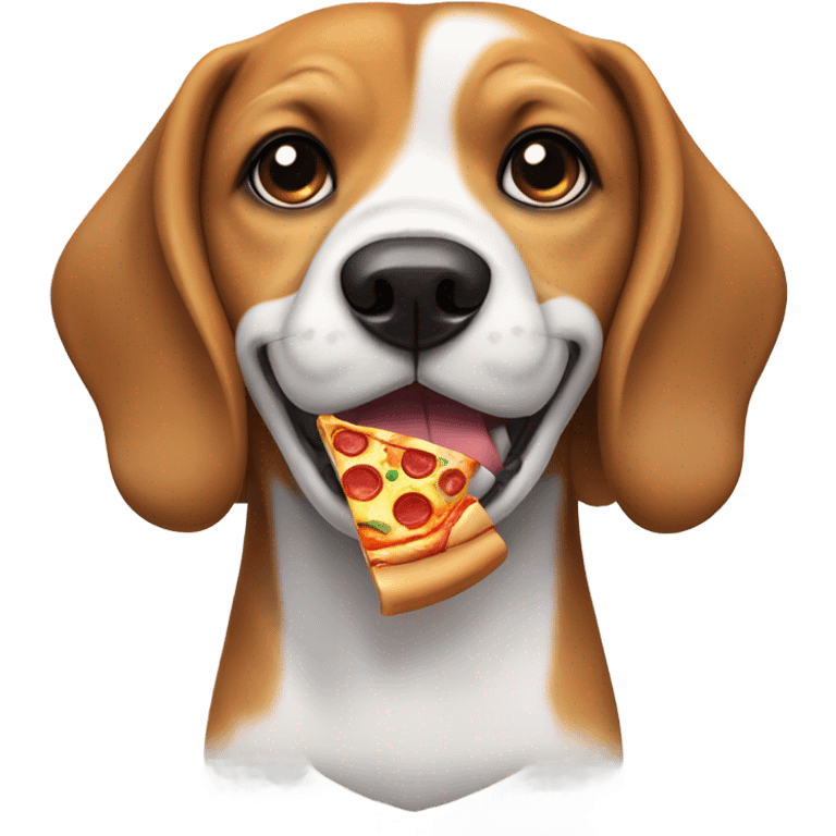 pizza beagle dog emoji