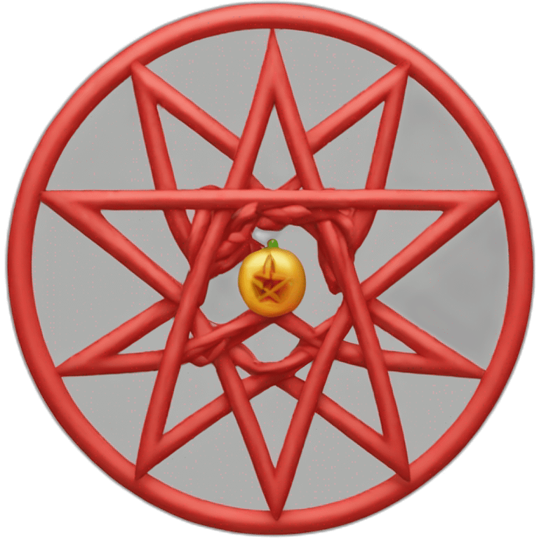 red pentacle emoji