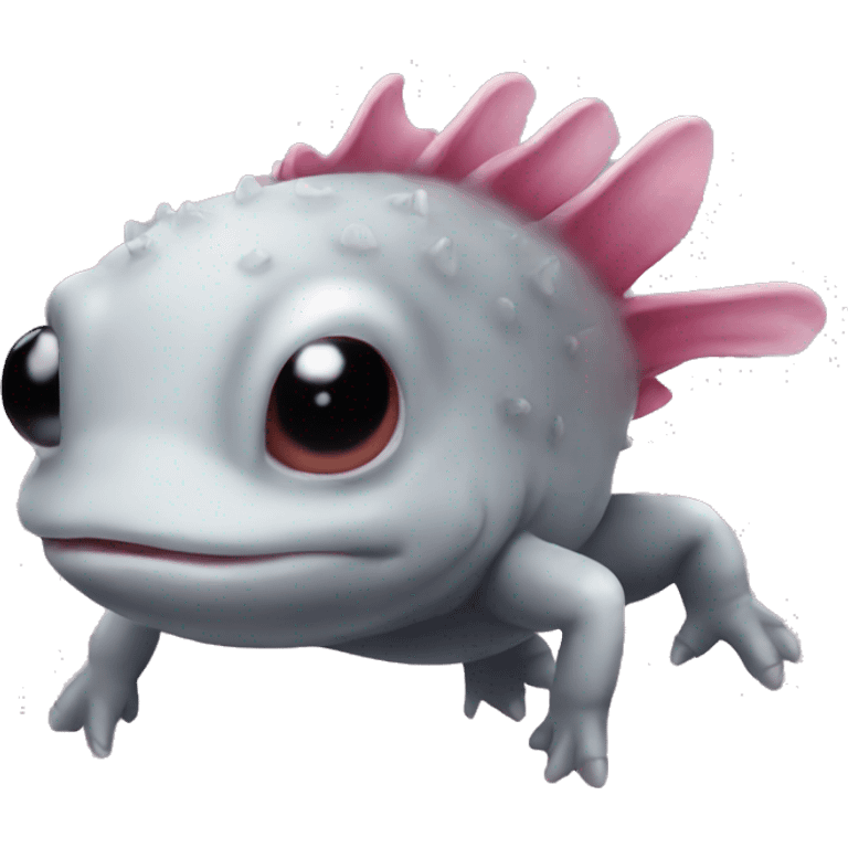 Black axolotl emoji