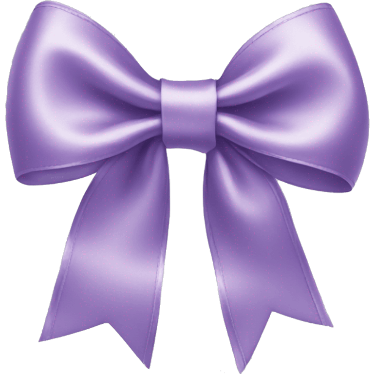 Lilac satin bow emoji