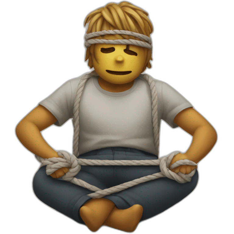 Tied up emoji