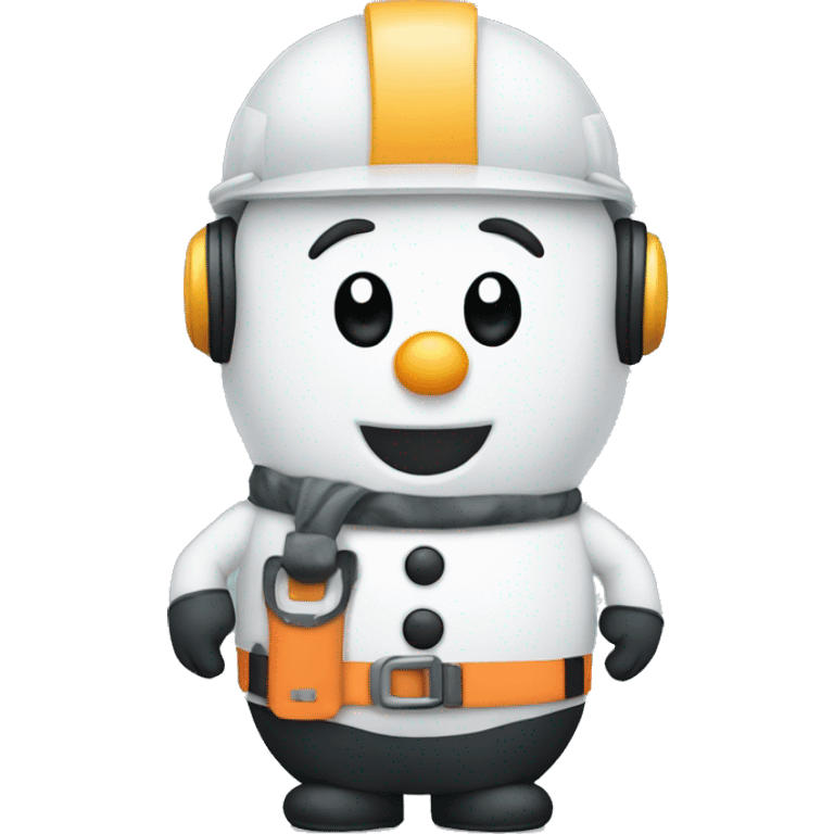 engineer snowman emoji