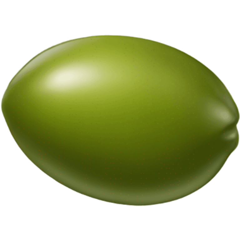 single green olive emoji