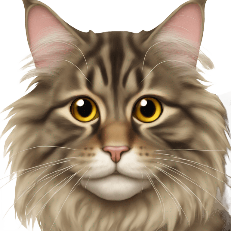 Maine Coon with a fly on his nose emoji