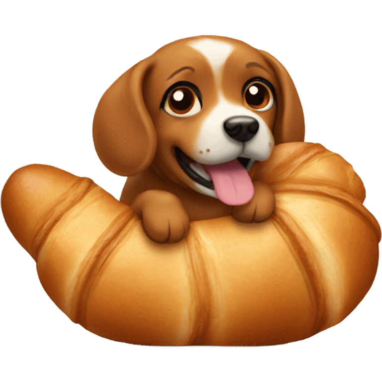 croissant dog  emoji