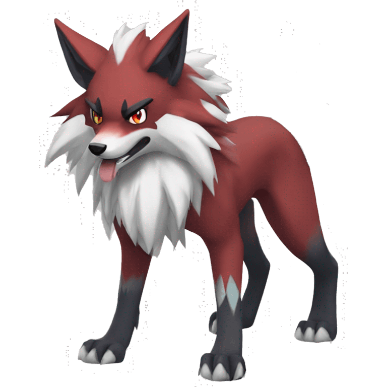 Zoroark-Lycanroc full body emoji