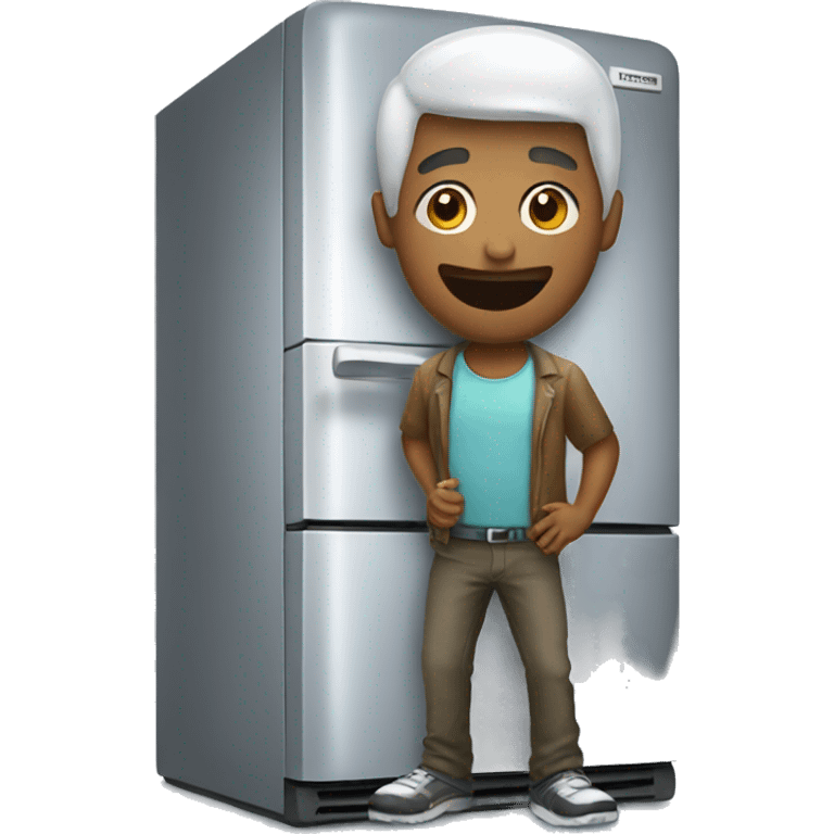 Fan with refrigerator  emoji