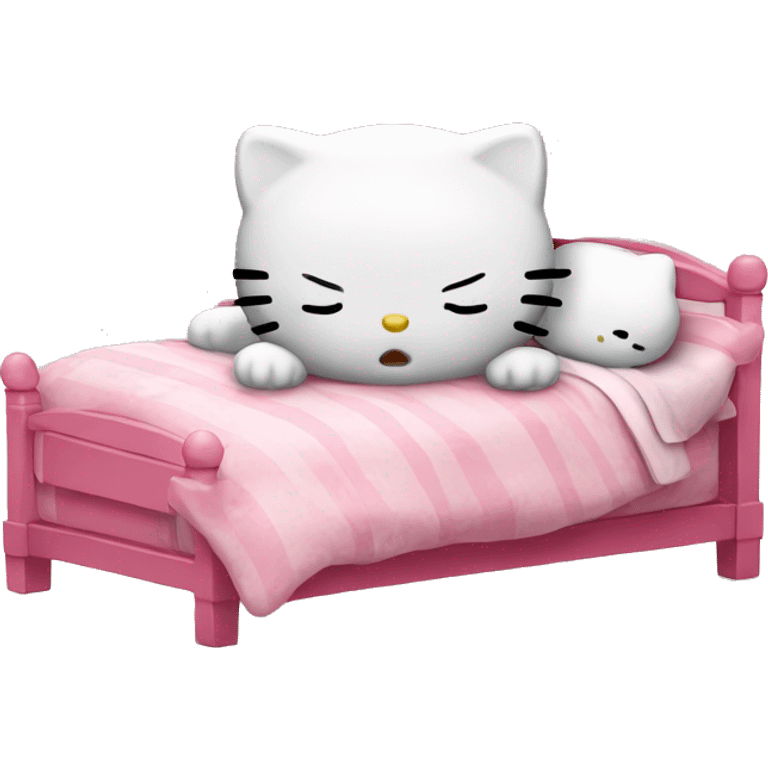 Hello kitty sleeping emoji