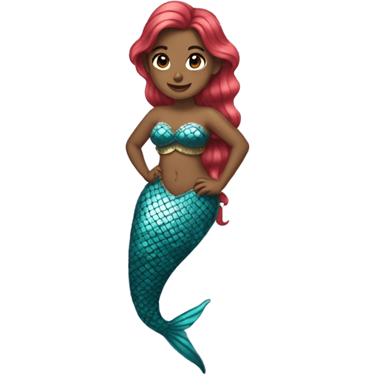 Siya wearing mermaid  emoji