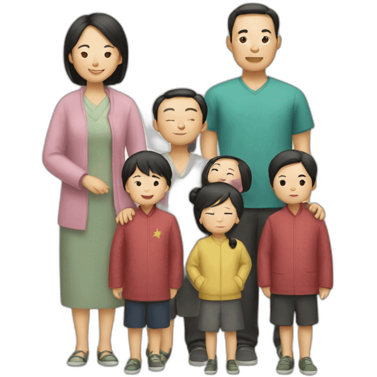 Chinese family emoji