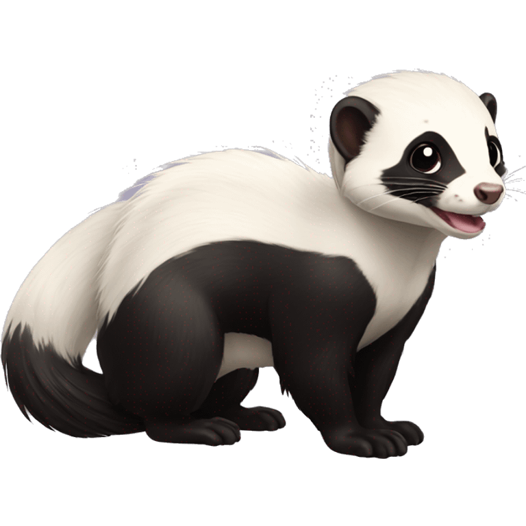 skunk-ferret full-body emoji