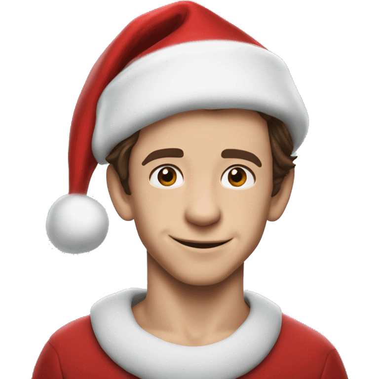 Tom Holland as santa claus emoji