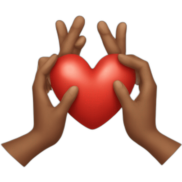 Coeur avec les mains emoji