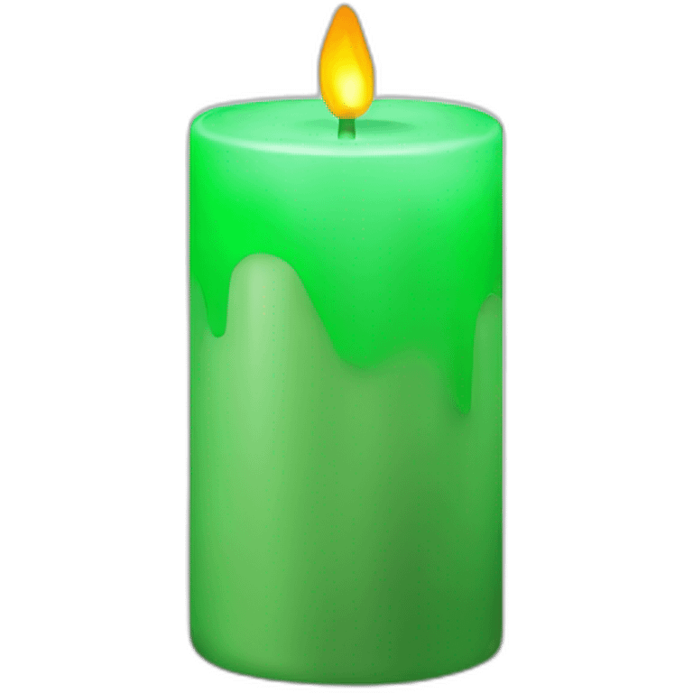 Green crypto candle emoji