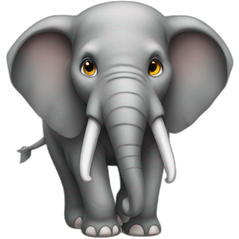 Angry elephant emoji