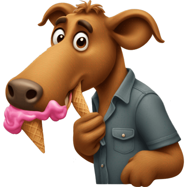 Alf licking an ice cream cone  emoji