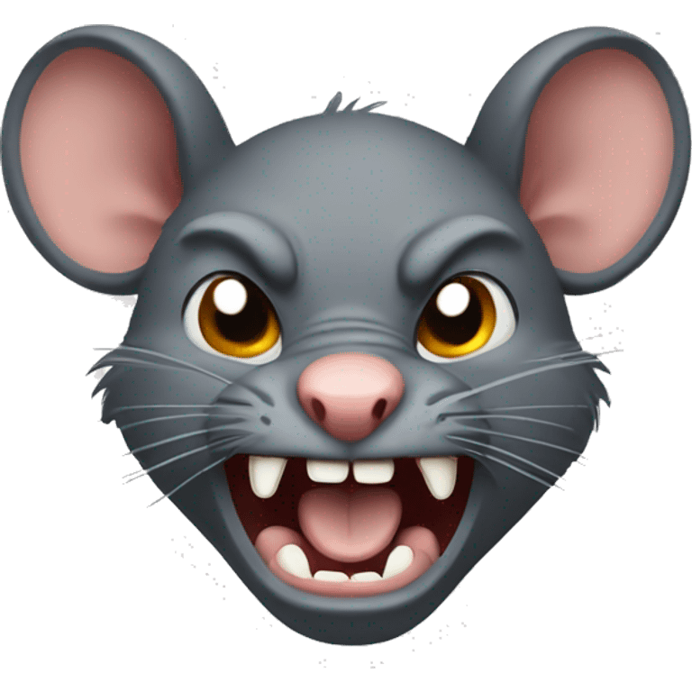 Angry rat emoji