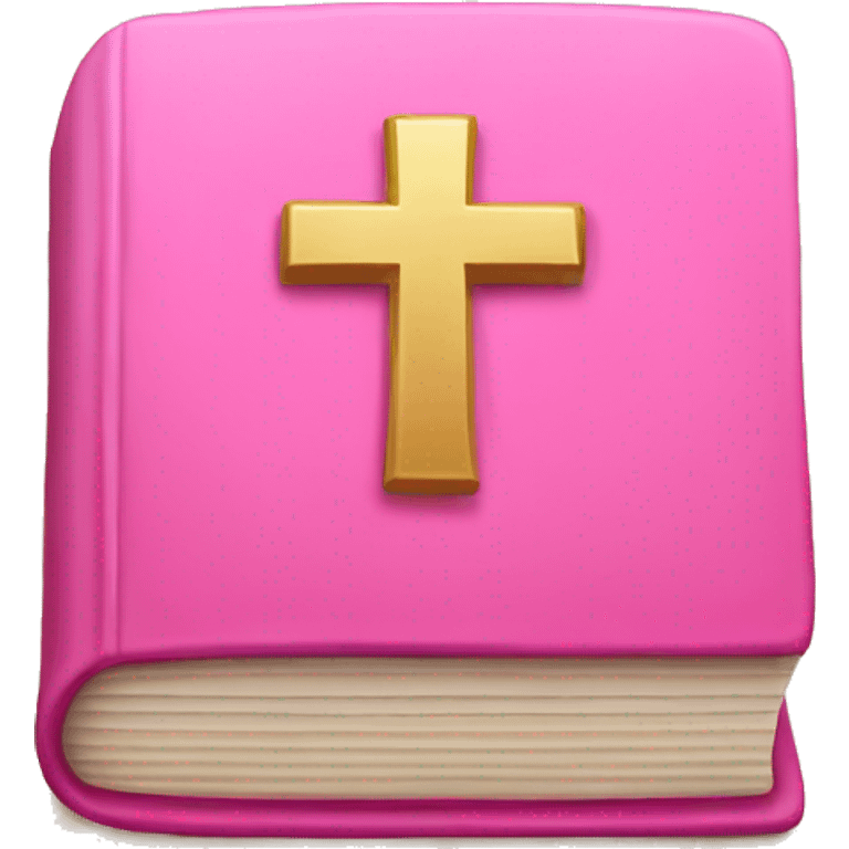 Pink bible emoji