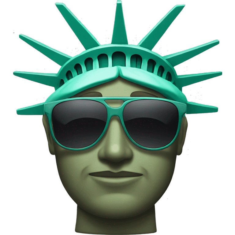 Statue of Liberty in sunglasses  emoji