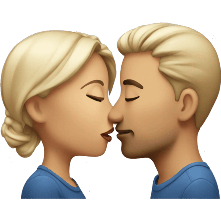 Couple kissing emoji