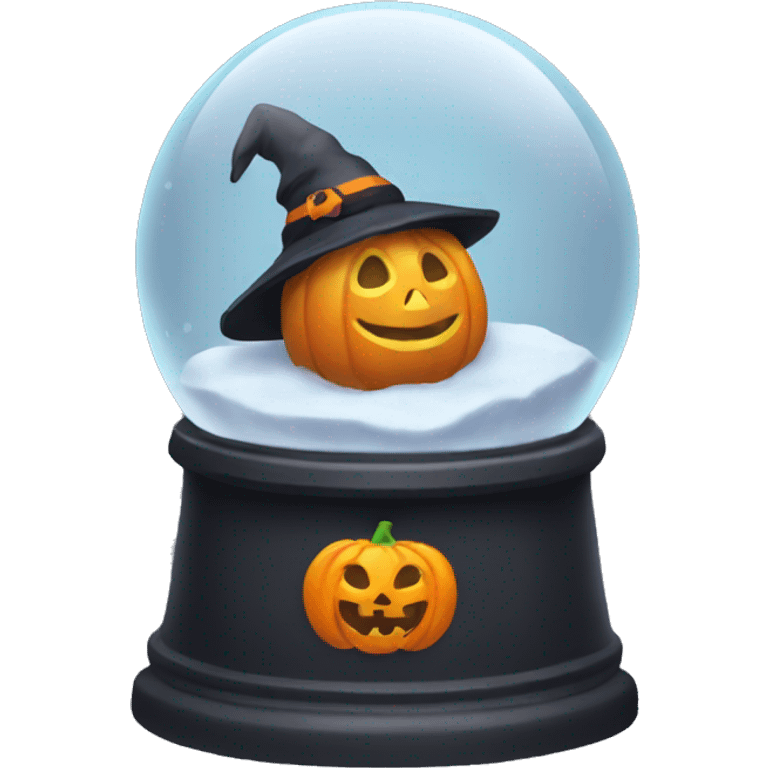 halloween snow globe, no background emoji