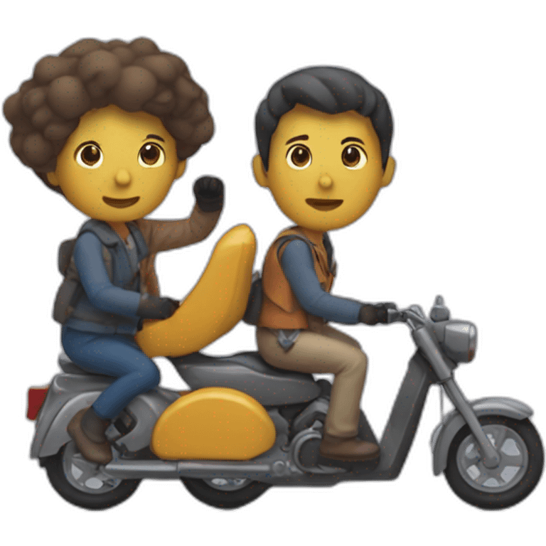 Deux personnes qui se roulent une pelle emoji