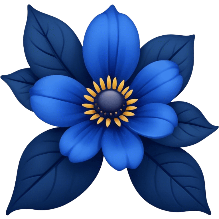 dark blue flover emoji