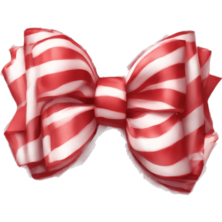  Peppermint bow red emoji