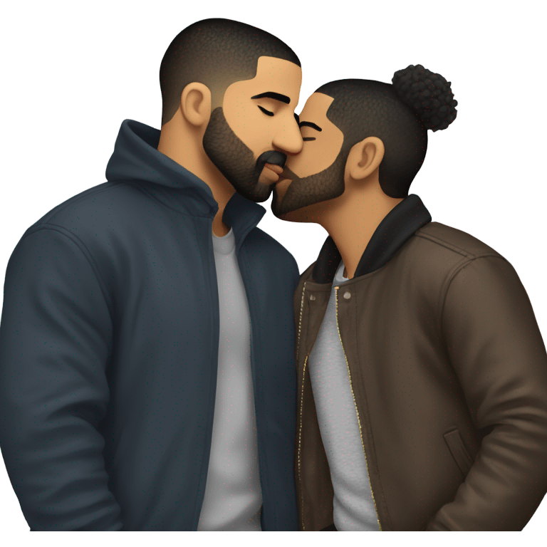 Drake kissing emoji