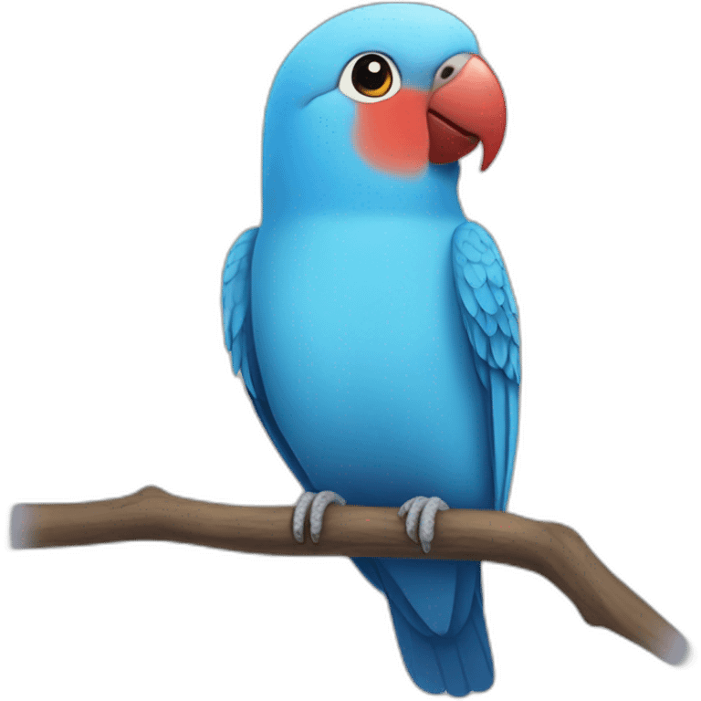 Blu lovebird emoji