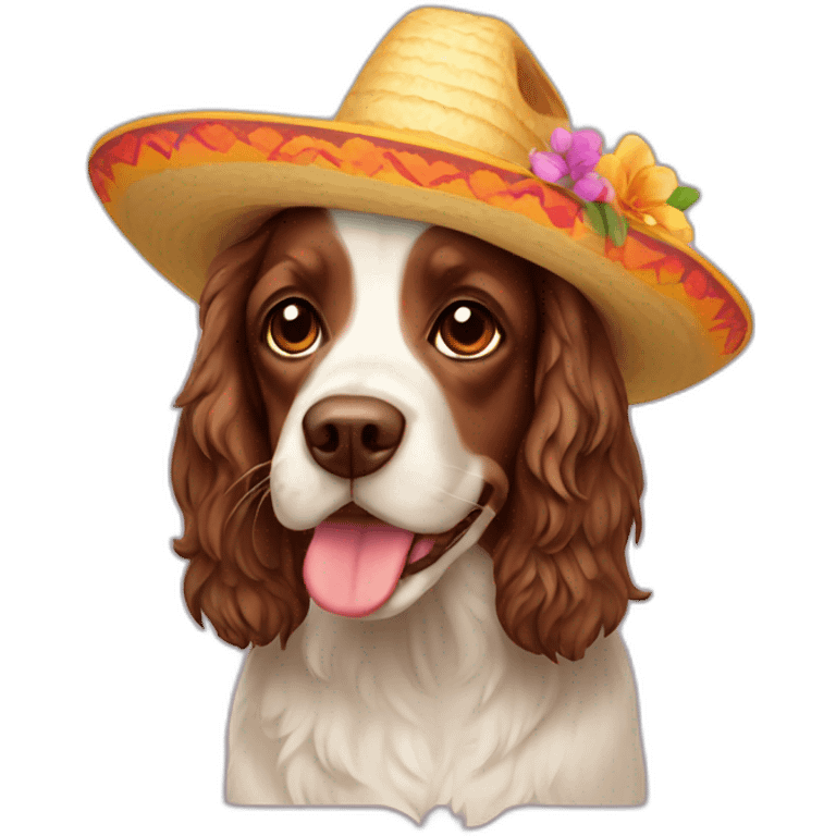 spring spaniel with sombrero emoji