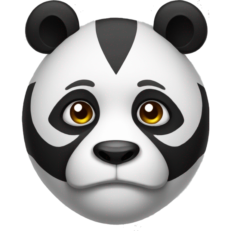 Mean panda emoji