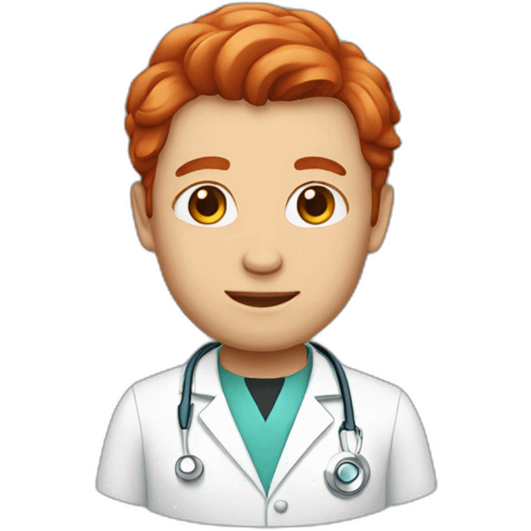 doctor with red hair emoji