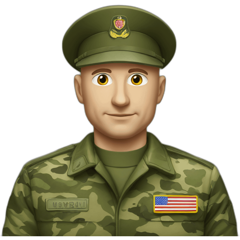 eugene prigoZhin in camouflage uniforms emoji