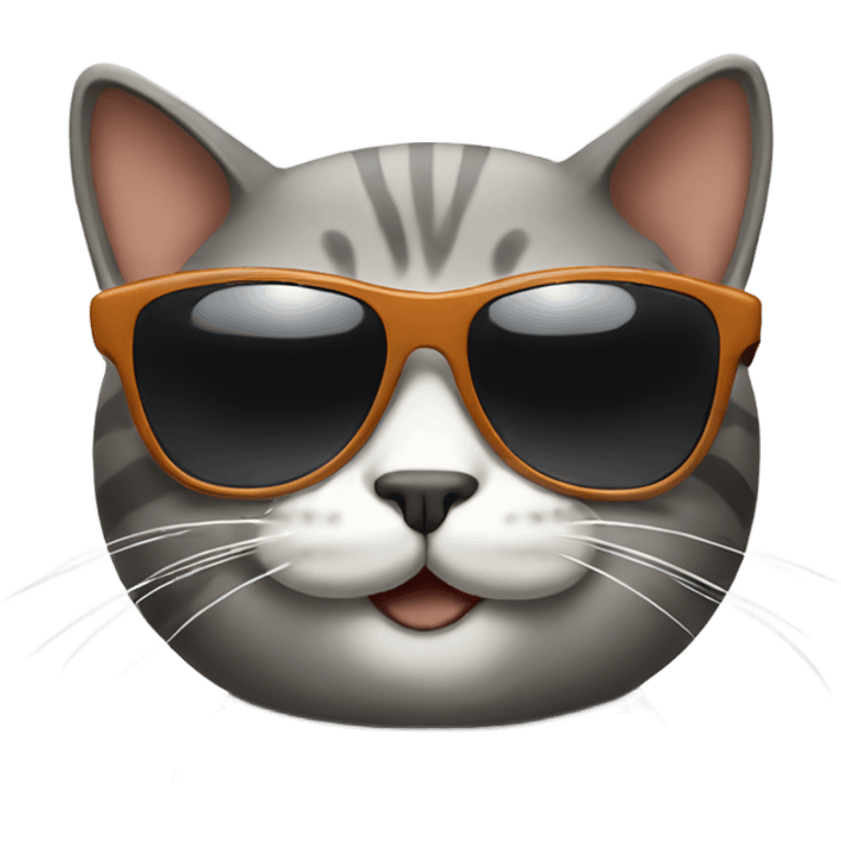 Cat with sunglasses emoji