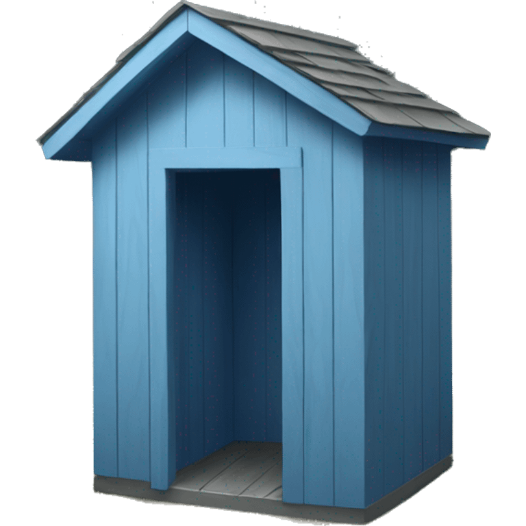 blue outhouse emoji