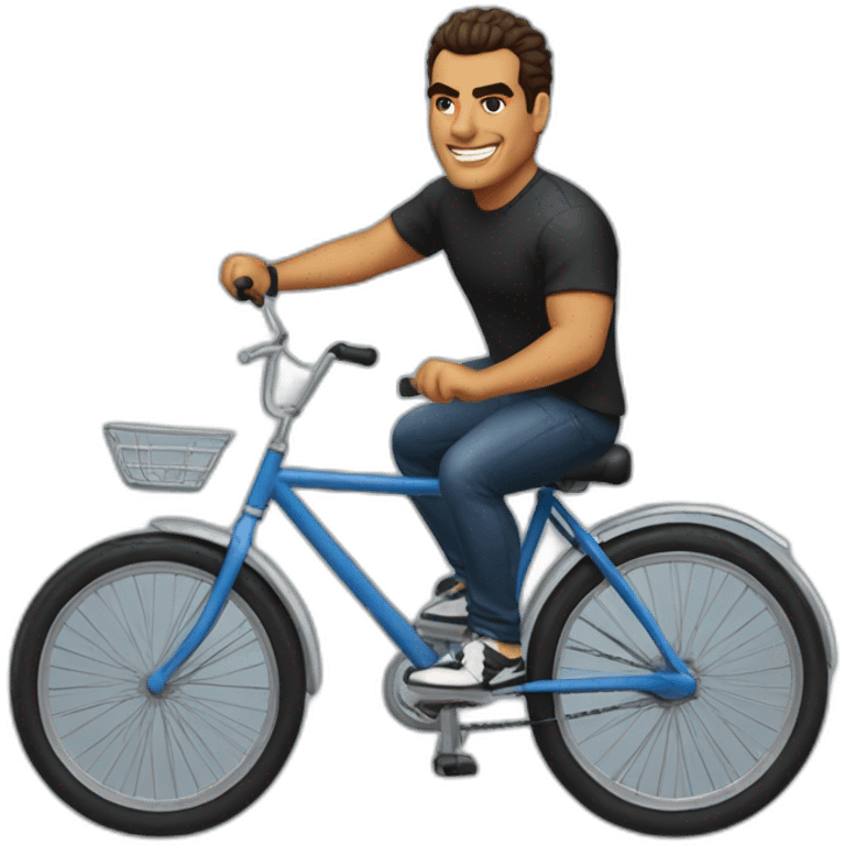 amr diab riding a bicycle emoji