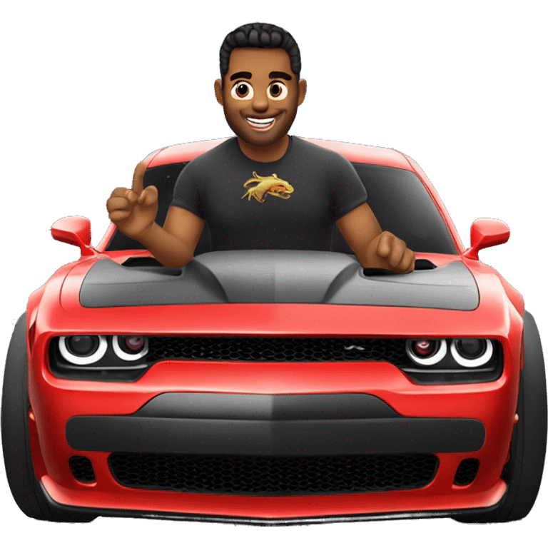 me in a dodge hellcat emoji