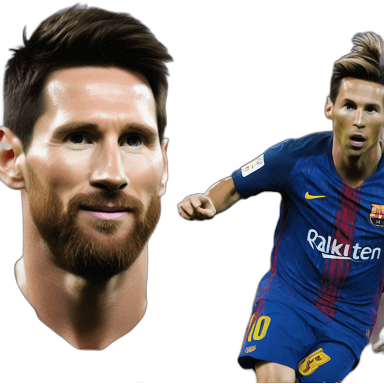 Messi sur ronaldo emoji