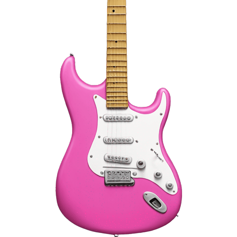 Pink electric guitar emoji