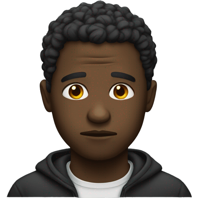 sad black man emoji