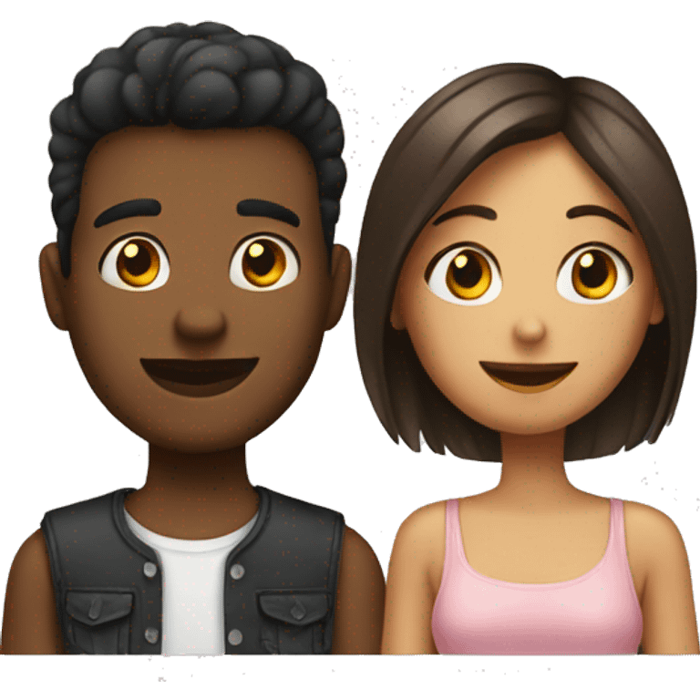 A girl and her boyfriend emoji emoji