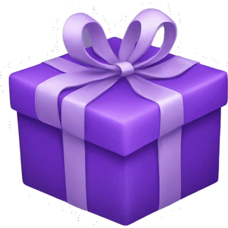 Gift purple emoji