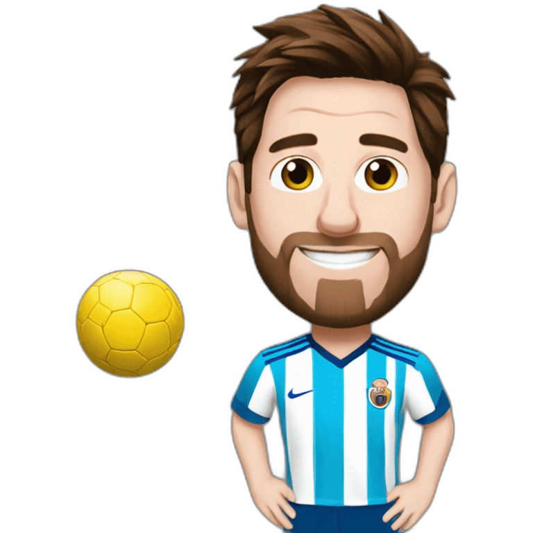 Messi con mundial  emoji