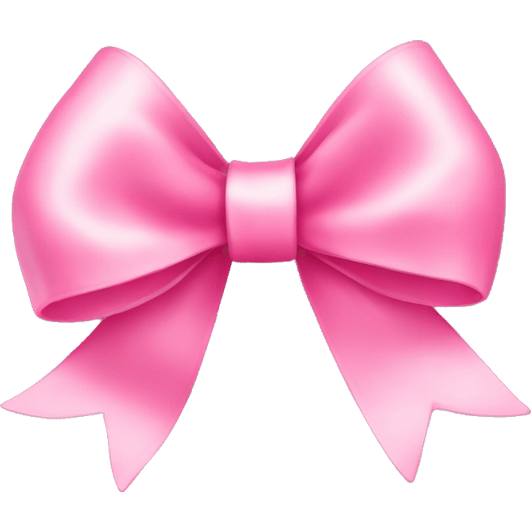 Pink thin ribbon Bow emoji