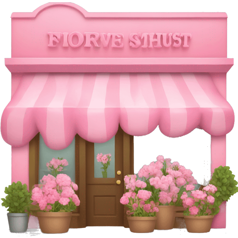 pink flower shop emoji